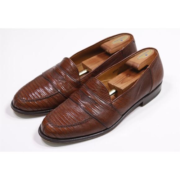 Maus & Hoffman Genuine Lizard Strap Penny Loafers Men\'s US 13 M main image 11